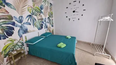Letto o letti in una camera di Stella Bianca