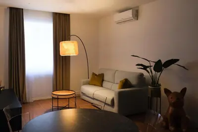 Area soggiorno di Aroma Apartment, Maschio Angioino-Porto Di Napoli
