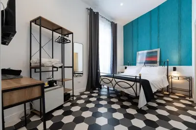Letto o letti in una camera di Al 4 Piano