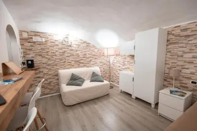 Area soggiorno di Il salotto di Napoli - Guest House