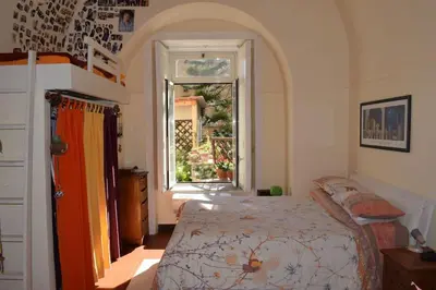 Letto o letti in una camera di Terrace Flat in central Naples