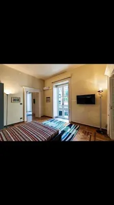Letto o letti in una camera di Lussuoso appartamento nella Napoli più esclusiva
