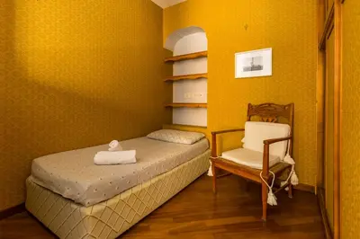Letto o letti in una camera di Loft Monte di Dio