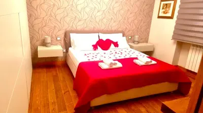 Letto o letti in una camera di La casa di Andrew