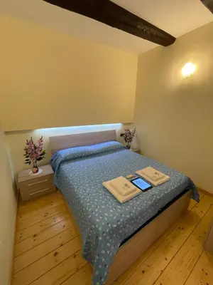 Letto o letti in una camera di Queen Carolina's Homes - Apartments in Old Town
