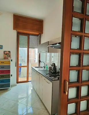 Cucina o angolo cottura di Napoli Felix Casa Baby e Pet Friendly