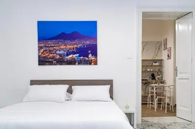 Letto o letti in una camera di Sipario44 Quartieri Spagnoli