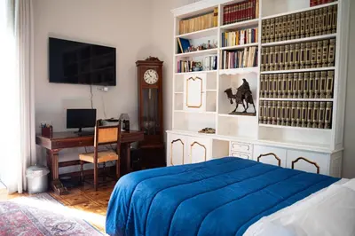 Letto o letti in una camera di Casa di Melo