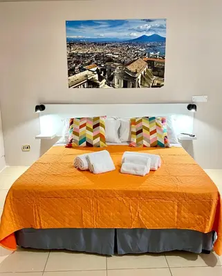 Letto o letti in una camera di Bellebbuono a Casa