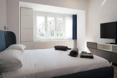 Letto o letti in una camera di Dimora Trecuori