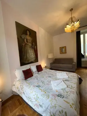 Letto o letti in una camera di Penthouse Ventaglieri with Panoramic Terrace