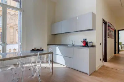 Cucina o angolo cottura di La Fontana luxury House By Dimorra