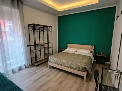 Letto o letti in una camera di Bella mbriana