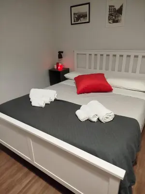 Letto o letti in una camera di Tammurriata Nera Bedroom