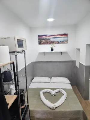 Letto o letti in una camera di Casa Esposito