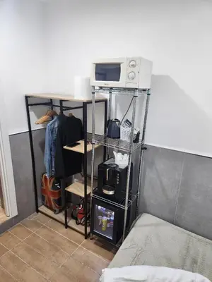 Letto o letti in una camera di Casa Esposito