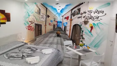 Letto o letti in una camera di O' Vascio e Ciruzziell