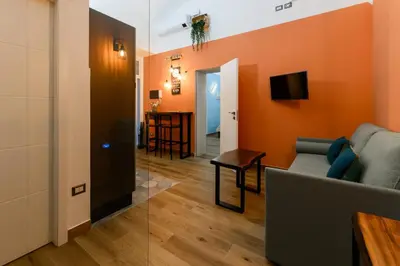 TV o dispositivi per l'intrattenimento presso Nea Domus Santa Monica By Dimorra