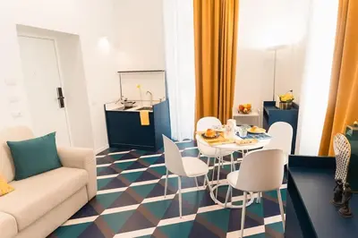 Area soggiorno di Bovio apartment & rooms