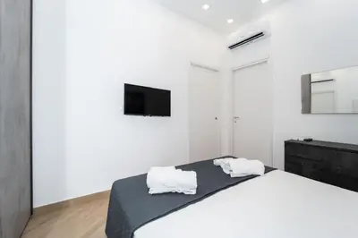 Letto o letti in una camera di La casa di nonna
