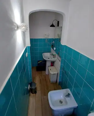 Bagno di Ampio appartamento con terrazza nel Centro Storico di Napoli - Domus Carbonari