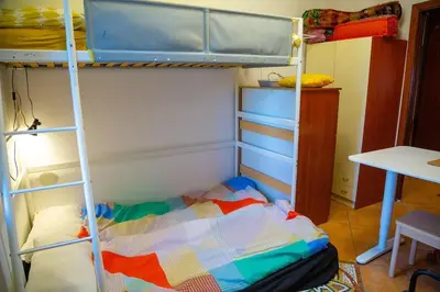 Letto o letti in una camera di Top Floor Studio, Central & Quiet