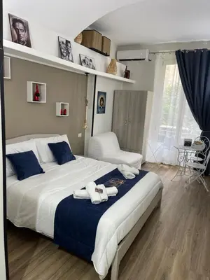 Letto o letti in una camera di Santa Rosa House
