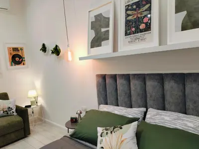 Area soggiorno di Emma house Napoli centro storico