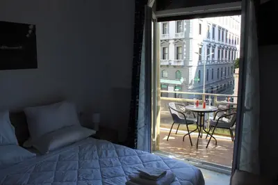 Letto o letti in una camera di Punto Felice Riviera - Centro Città Lungomare Caracciolo