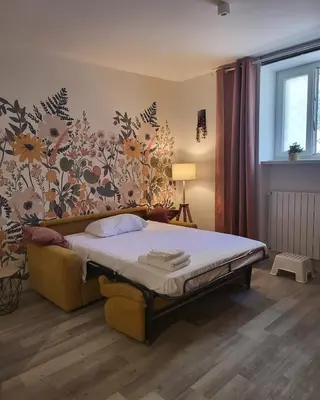Letto o letti in una camera di Il Rifugio nel Cortile