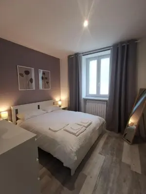 Letto o letti in una camera di Il Rifugio nel Cortile