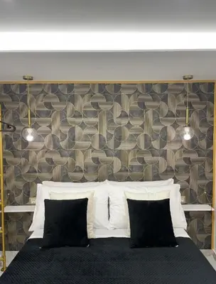 Letto o letti in una camera di Casa Conny