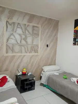 Letto o letti in una camera di La casa del ponte love