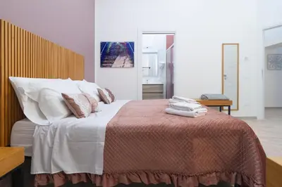 Letto o letti in una camera di Maison do re umberto