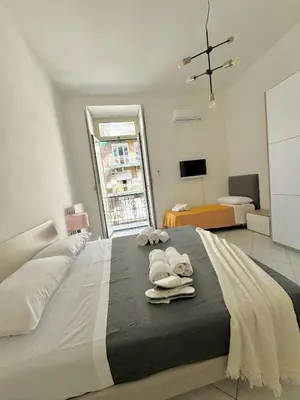 Letto o letti in una camera di Holiday House Station