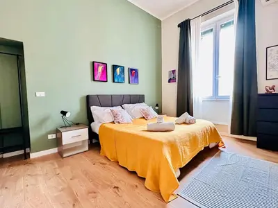 Letto o letti in una camera di Casetta Sole Verde