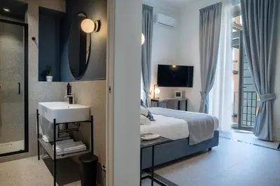 Letto o letti in una camera di Monteroduni 22 - Chiaia Design Rooms