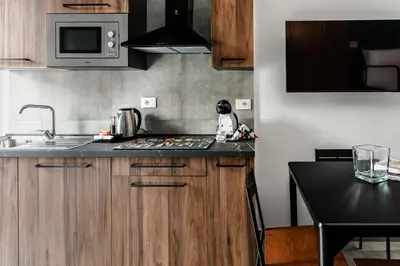 Cucina o angolo cottura di Materdei Rooms - Napoli Centro, Camere con cucina vicino Metro e colazione inclusa