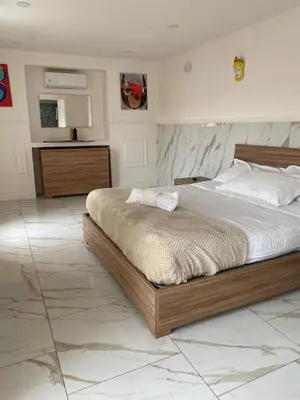 Letto o letti in una camera di Vista Vesuvio