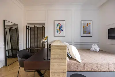 Area soggiorno di Chic Lifestyle Apartment