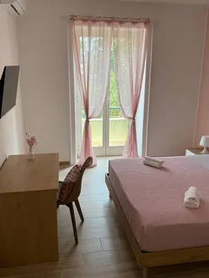 Letto o letti in una camera di Casa La Salle