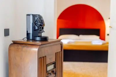Letto o letti in una camera di Assoli House