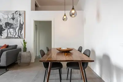 Area soggiorno di Design flat next to Via Toledo up to 4 people