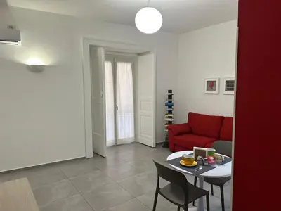 Area soggiorno di Nicotera Apartment