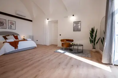Letto o letti in una camera di Parthenope Luxury Suite in the center of Naples