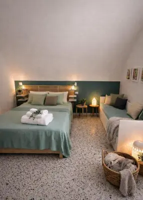 Letto o letti in una camera di Neapolitan modern loft