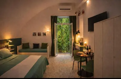 Letto o letti in una camera di Neapolitan modern loft