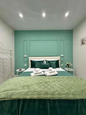 Letto o letti in una camera di Vista Monte Echia
