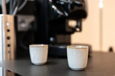 Set per la preparazione di tè e caffè presso Plebiscito Luxury Guest House