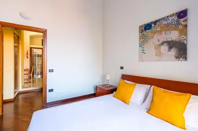Letto o letti in una camera di B&B Antica Napoli